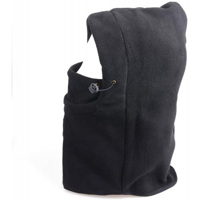 Balaclavas Balaclava Face Mask for Cold Weather Fleece Ski Mask Neck Warmer - Lengthen Version - Black - C6128Q1MJ6J $11.55