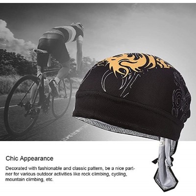 Skullies & Beanies Sweat Wicking Beanie Skull Cap Adjustable Cycling Hat Wrap Dew Rag Women Men - Dragon - CF18E5HXKYG $9.53