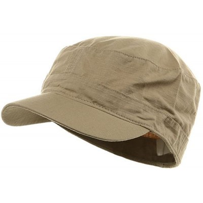 Baseball Caps Fitted Cotton Ripstop Army Cap-Khaki W32S31F - CN111GI435F $10.54