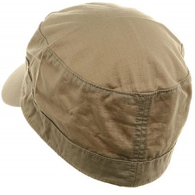 Baseball Caps Fitted Cotton Ripstop Army Cap-Khaki W32S31F - CN111GI435F $10.54