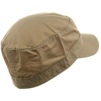 Baseball Caps Fitted Cotton Ripstop Army Cap-Khaki W32S31F - CN111GI435F $10.54