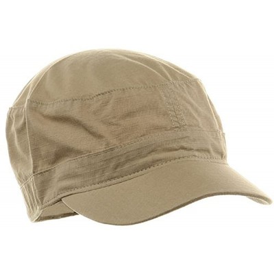 Baseball Caps Fitted Cotton Ripstop Army Cap-Khaki W32S31F - CN111GI435F $10.54