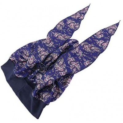 Skullies & Beanies Scarves Pre Tied Headwear Bandana Headwraps - Navy - CT18RKWE935 $8.06