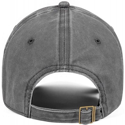Baseball Caps White Logo-Cool Denim Adjustable Snapback Meshback Cap for Mens - Grey-38 - CK18T0HKSW0 $17.66