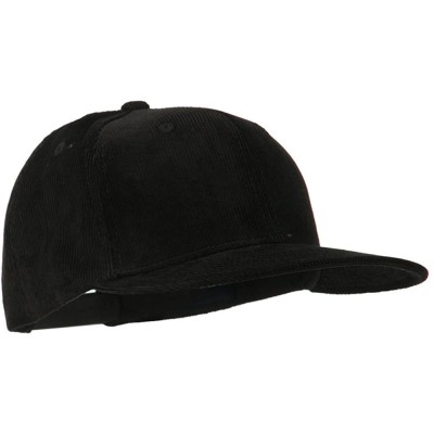 Baseball Caps Corduroy Vintage Snapback Cap - Black - CL11RNPJBHF $24.64