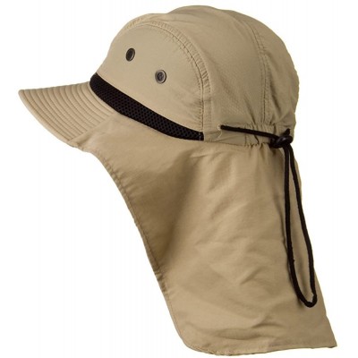 Sun Hats Mesh Sun Protection Flap Hat - Khaki - CU110A3X1M7 $10.88