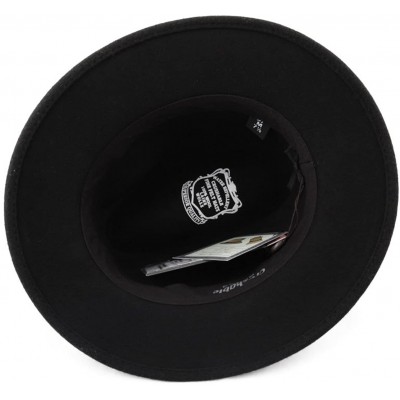 Fedoras Classique Traveller Wool Felt Fedora Hat Packable - Noir - CP110ALLER3 $34.83