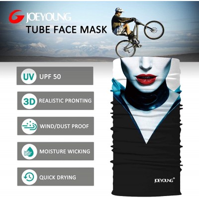 Balaclavas Motorcycle Skull Face Sun Mask Rinding 3D Neck Gaiter Bandanas Headwear - CY19609CMET $10.40