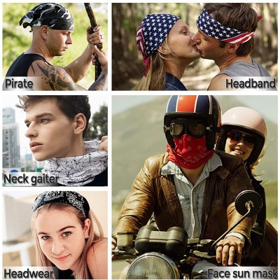 Balaclavas Motorcycle Skull Face Sun Mask Rinding 3D Neck Gaiter Bandanas Headwear - CY19609CMET $10.40