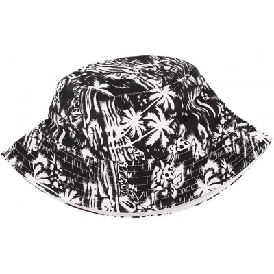 Bucket Hats Women Girls Cotton Leopard Print Reversible Bucket Hat Summer Double Sides Packable Hat for Outdoor Travel - Grey...