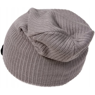 Skullies & Beanies Soft Ribbed Slouchy Beanie - Light Grey - CF11Y94P0C3 $7.74