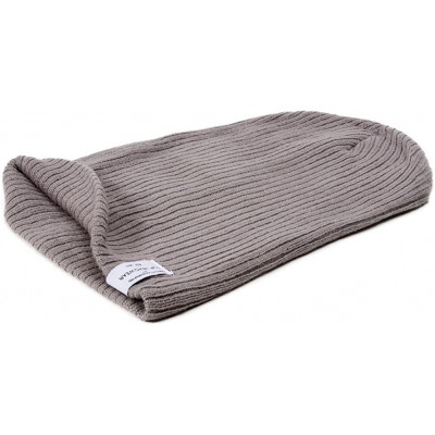 Skullies & Beanies Soft Ribbed Slouchy Beanie - Light Grey - CF11Y94P0C3 $7.74