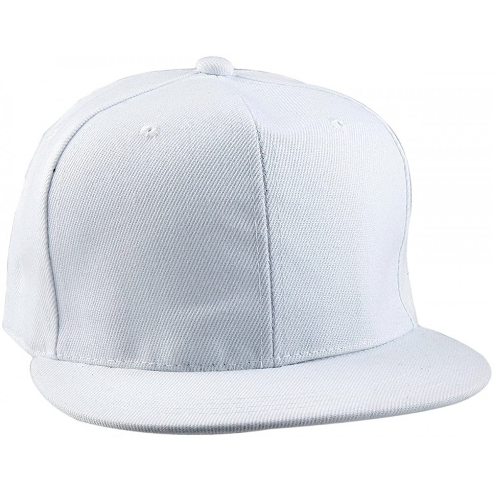 Baseball Caps Unisex Snapback Hats-Adjustable Flat Bill Baseball Caps Dancing Hip Hop Cap - 8-style S - CX18ERDRE4G $10.77