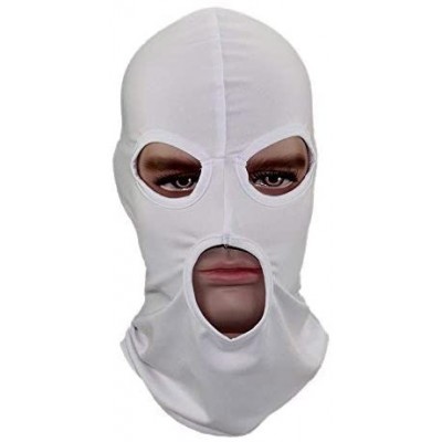 Balaclavas Men Hat Cs Headgear Windbreak Headgear Outdoor Tactic Ride Balaclava Cap Head Cover Motorcycle Mask (white) - C518...