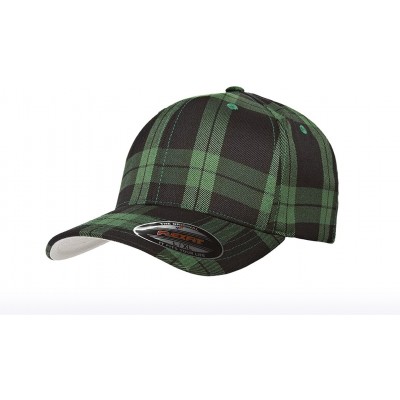 Baseball Caps 6197 Tartan Plaid Cap - Black/Green - C211OH7H4HV $19.40