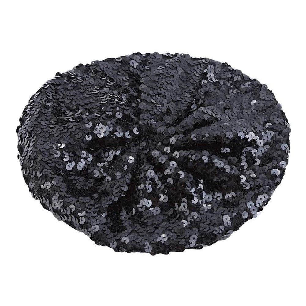 Berets Performance Dancing Vintage Headwear - Black - C018OZ447LH $8.07