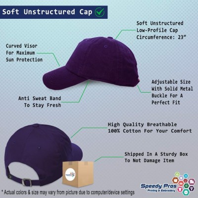 Baseball Caps Custom Soft Baseball Cap Beagle B Embroidery Dad Hats for Men & Women - Purple - C618SLT8Q62 $11.98