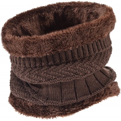 Skullies & Beanies Styles Oversized Winter Extremely Slouchy - Jb Brown Hat&scarf Set - CK18ZZKXQ46 $15.48