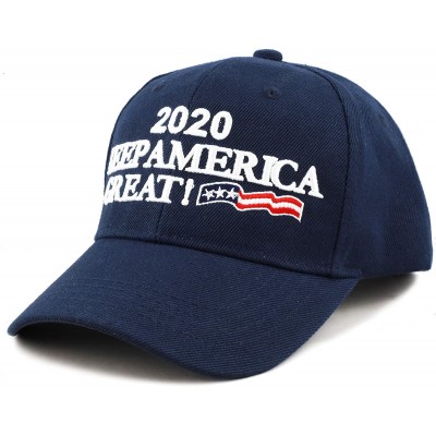 Baseball Caps Trump 2020 President Keep America Great Flag Cotton 3D Cap - Kag - Navy - CQ18RG4YDXS $8.77