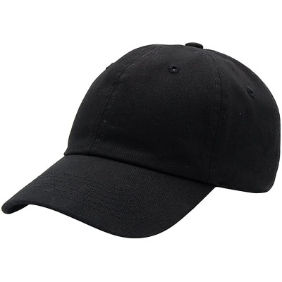 Baseball Caps Baseball Cap for Men Women - 100% Cotton Classic Dad Hat - Black - CZ18EE4X286 $10.00