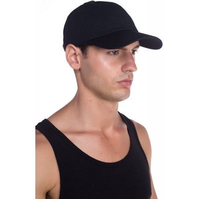 Baseball Caps Baseball Cap for Men Women - 100% Cotton Classic Dad Hat - Black - CZ18EE4X286 $10.00