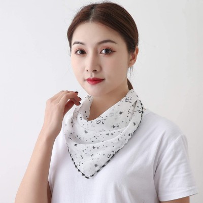 Balaclavas Women Multifunctional Bandana Chiffon Headband Scarf Balaclava Sun UV Protection - A1 - CH198S0GULQ $11.36