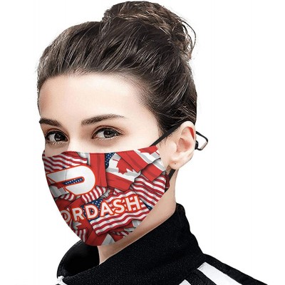Balaclavas DoorDash- Women Men Adjustable Earloops Reusable Mouth Cover for Aduit - Black-160 - CF1986THMSS $20.45