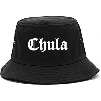 Bucket Hats Chula Chola Girl Womens Bucket Hat - Black - CP12B5OM6Q7 $29.79