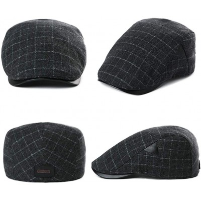 Newsboy Caps Wool Newsboy Cap Earflap Trapper Hat Winter Warm Lined Fashion Unisex 56-60CM - 99085_grey - C318L96W3X2 $14.22