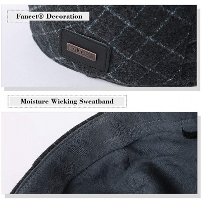 Newsboy Caps Wool Newsboy Cap Earflap Trapper Hat Winter Warm Lined Fashion Unisex 56-60CM - 99085_grey - C318L96W3X2 $14.22