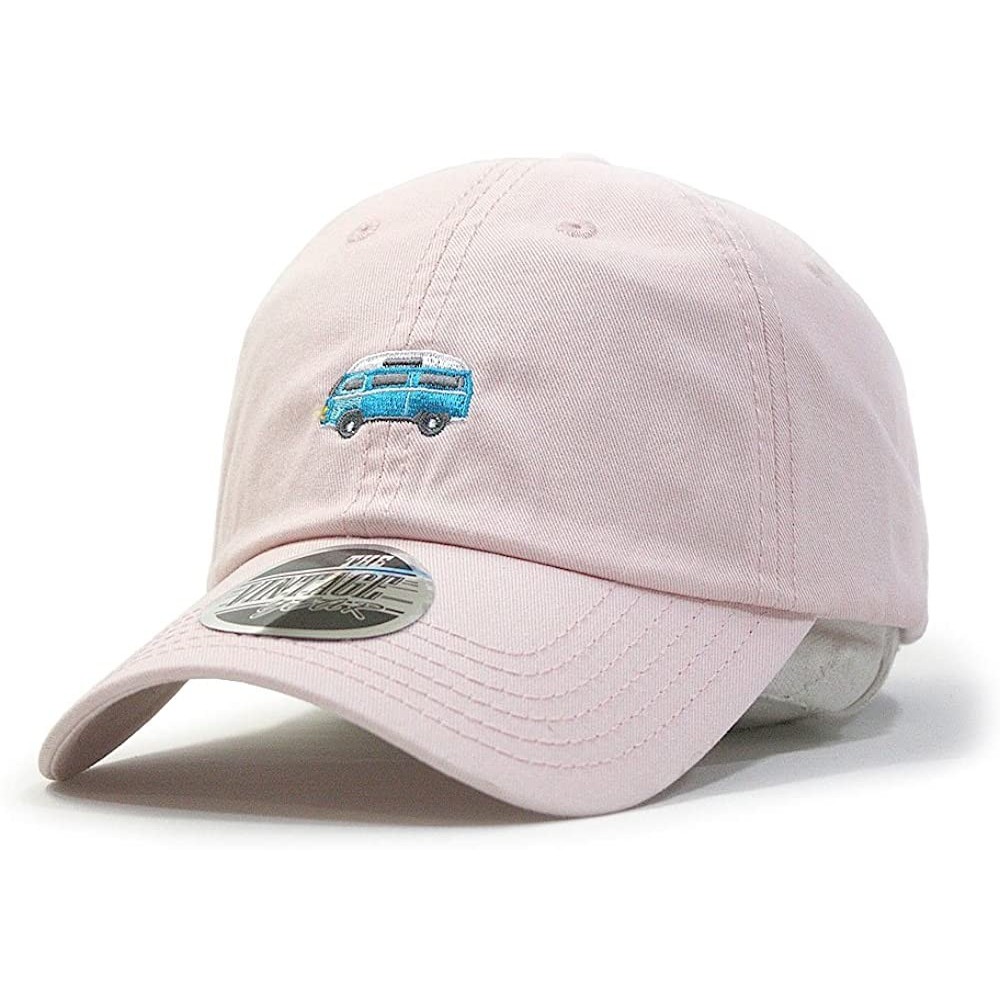 Baseball Caps Classic Washed Cotton Twill Low Profile Adjustable Baseball Cap - C Soft Pink - CO12L0OUEX9 $13.54