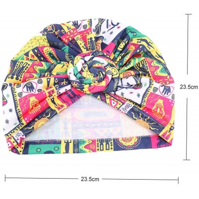 Skullies & Beanies Women Turban Hat Hair Wrap African Jersey Magic Headband Turbans Headwrap Bohemian Boho Chemo Cap - CN198Q...