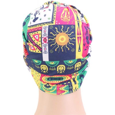 Skullies & Beanies Women Turban Hat Hair Wrap African Jersey Magic Headband Turbans Headwrap Bohemian Boho Chemo Cap - CN198Q...