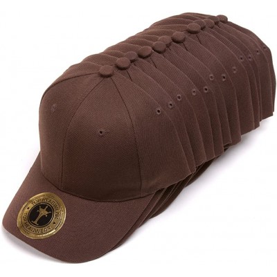 Baseball Caps 12-Pack Adjustable Baseball Hat - CA127DPSYEZ $37.88