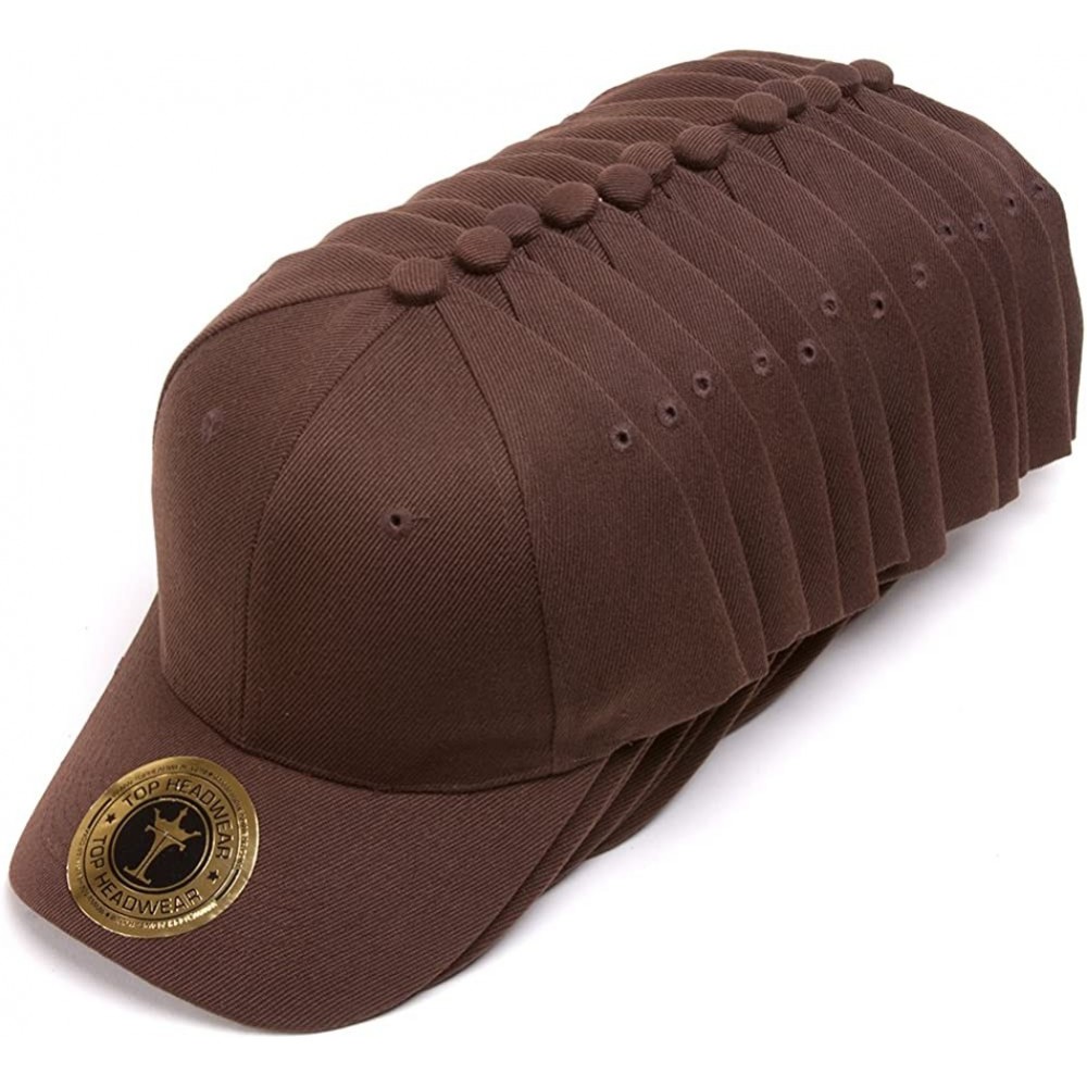 Baseball Caps 12-Pack Adjustable Baseball Hat - CA127DPSYEZ $37.88