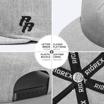 Baseball Caps Snapback Adjustable Baseball Hip Hop Hat 160103 - Gray - C018G4N5Z3R $29.52