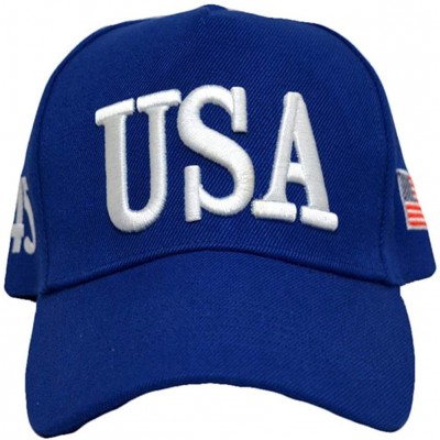 Skullies & Beanies Make America Great Again Donald Trump Cap Hat Unisex Adjustable Hat - Usa Blue - CN183497T7S $8.59