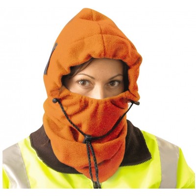 Balaclavas 3 in 1 Fleece Balaclava - Face & Head Warmer - Hi-Viz Orange - Hi-viz Orange - CX1173B6DM5 $17.95