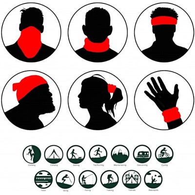 Balaclavas Unisex Seamless Bandana Face Masks- USA Flag Print Multifunction Magic Scarf Headband Balaclava for Outdoors - C -...