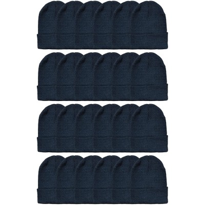 Skullies & Beanies Winter Beanies- Wholesale Bulk Cold Weather Thermal Warm Stretch Skull Cap- Mens Womens Unisex Hat - C618Z...