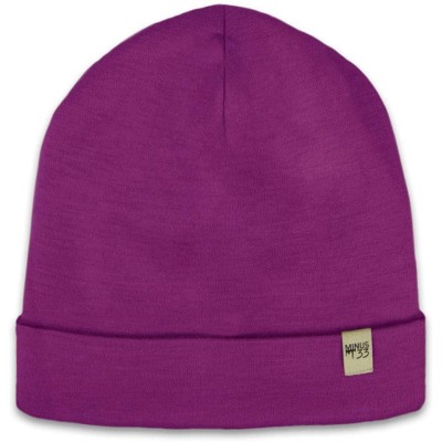 Skullies & Beanies Ridge Cuff Wool Beanie - Radiant Violet - CT125SWEC0P $22.81