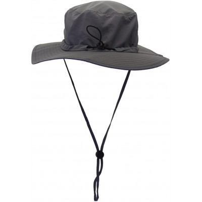 Sun Hats Outdoor Mesh Sun Hat Wide Brim Sun Protection Hat Fishing Hiking Hat - 3-soft Dark Gray - CT17YL9LK7K $16.56