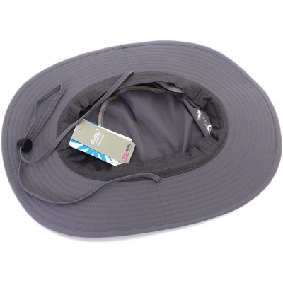 Sun Hats Outdoor Mesh Sun Hat Wide Brim Sun Protection Hat Fishing Hiking Hat - 3-soft Dark Gray - CT17YL9LK7K $16.56