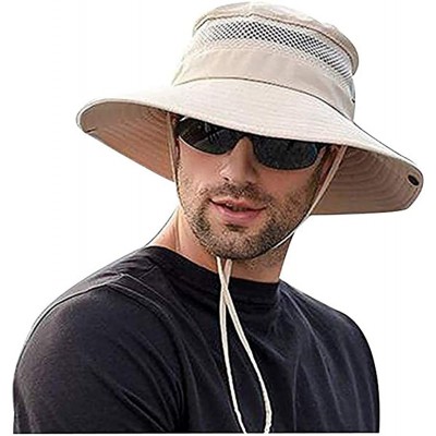 Sun Hats Men Women Sunscreen Cooling Hat Ice Cap Heatstroke Protection Cooling Cap Wide Brim Sun Hat with UV Protection - CX1...