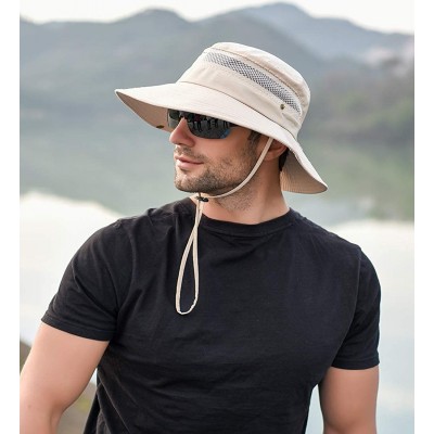 Sun Hats Men Women Sunscreen Cooling Hat Ice Cap Heatstroke Protection Cooling Cap Wide Brim Sun Hat with UV Protection - CX1...