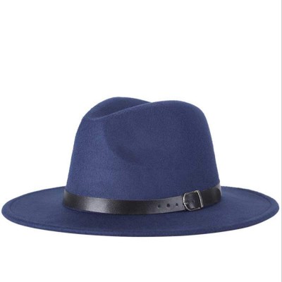 Fedoras Men Fedoras Women's Fashion Jazz hat Summer Spring Black Woolen Blend Cap Outdoor Casual hat - Coffe - CR18N7OTNA3 $2...
