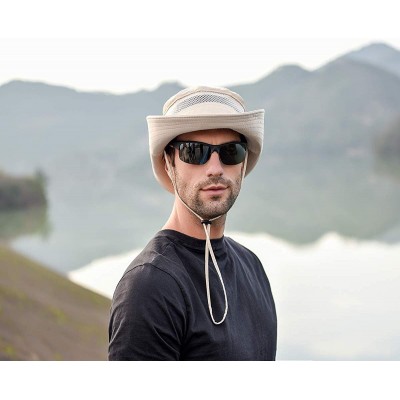 Sun Hats Men Women Sunscreen Cooling Hat Ice Cap Heatstroke Protection Cooling Cap Wide Brim Sun Hat with UV Protection - CX1...