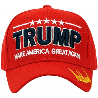 Baseball Caps Trump 2020 Keep America Great Embroidery Campaign Hat USA Baseball Cap - Signature- Red - CY18UDUI3D2 $13.21