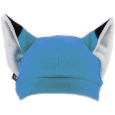 Skullies & Beanies Fleece Fox Ears Beanie Hat - Turquoise - C618GCR0AX9 $48.23