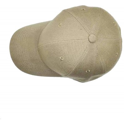 Baseball Caps Baseball Cap Casual Adjustable Plain Baseball Hat for Men Women Dad Tucker Ball Cap - 1 Pcs Khaki - CH192W4K0AZ...